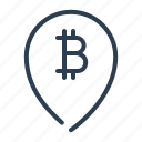 bitcoin, currency, location, map, money, pin, pointer