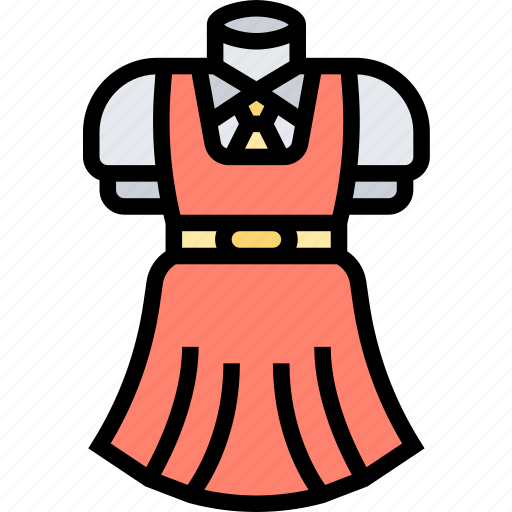 Gymslip, dress, skirt, apparel, women icon - Download on Iconfinder