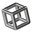 cube metal, cube, block, box, abstract, metal, steel, fine art, geometric 