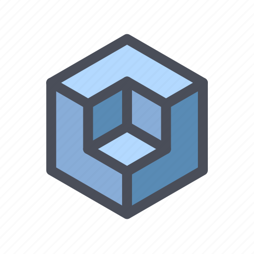 Abstract, crystal, cube, geometric, object, polygon, shape icon - Download on Iconfinder