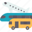 transportation, bus, plane, vehicle, delivery 