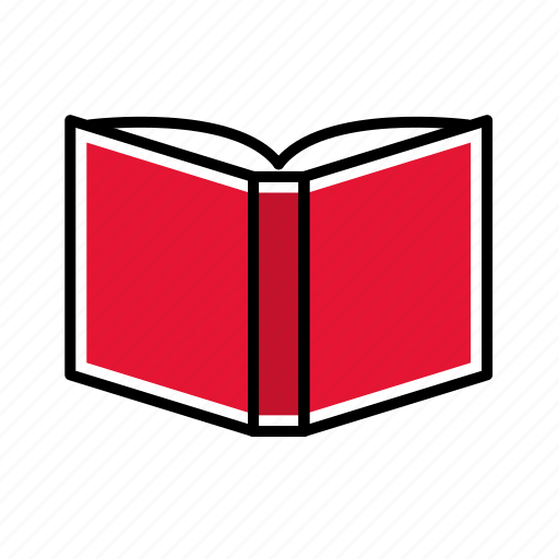 Book, lesson, read, red, school icon - Download on Iconfinder