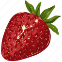 strawberry, berry, organic, fruit, ingredient, food, healthy