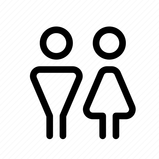 Bathroom, couple, man, pair, toilet, unisex, woman icon - Download on Iconfinder