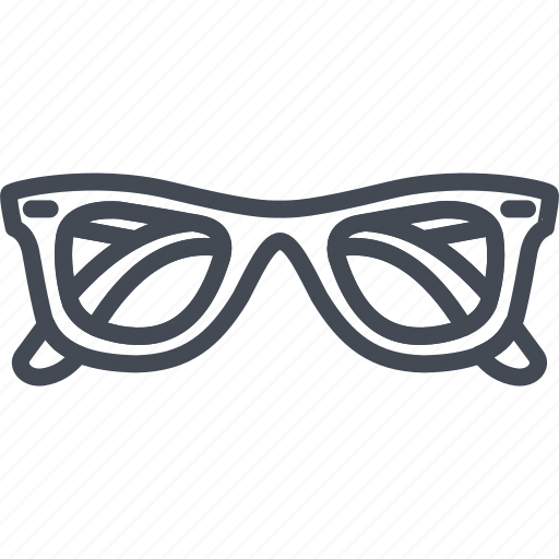 Accessories, clothes, glasses, line, outline, sun, sunglasses icon - Download on Iconfinder