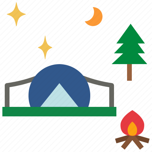 Camping, adventure, night, vacation, holiday icon - Download on Iconfinder