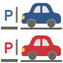 carparking, sign, vehicle, garage, transpot