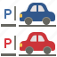 carparking, sign, vehicle, garage, transpot 