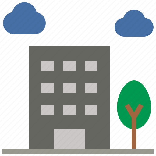 Hotel, accommodation, building, apartment, view icon - Download on Iconfinder