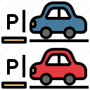 car, parking, sign, vehicle, garage