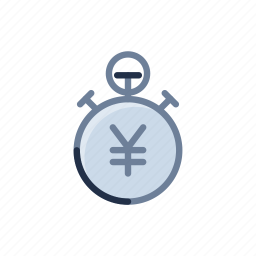 Yen, stopwatch, timer, countdown, currency icon - Download on Iconfinder