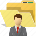 folder, man, directory, person, profile, user