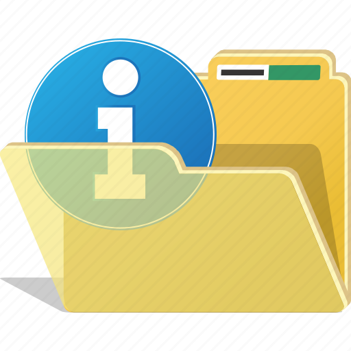 Folder, warning, archive, directory, info, storage icon - Download on Iconfinder