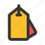 label, tag, price, shop 