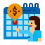 accounting, calendar, installments, pay 