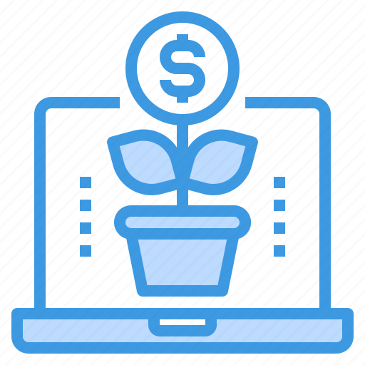 Business, growth, laptop, marketing, profit icon - Download on Iconfinder