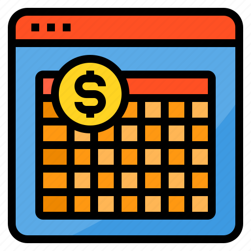 Accounting, browser, business, finance, money, schedule, web icon - Download on Iconfinder