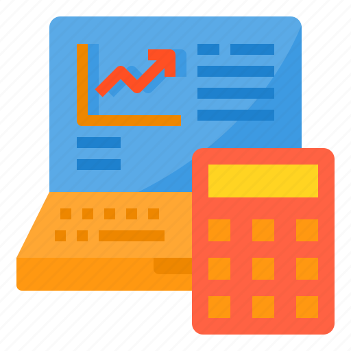 Accounting, analytic, business, calculator, finance, laptop, money icon - Download on Iconfinder