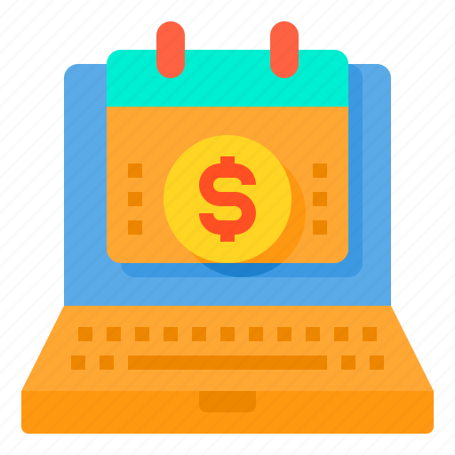 Accounting, business, calendar, currency, finance, laptop, money icon - Download on Iconfinder