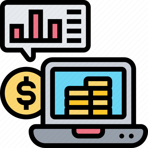 Computer, accounting, chart, financial, analytic icon - Download on Iconfinder