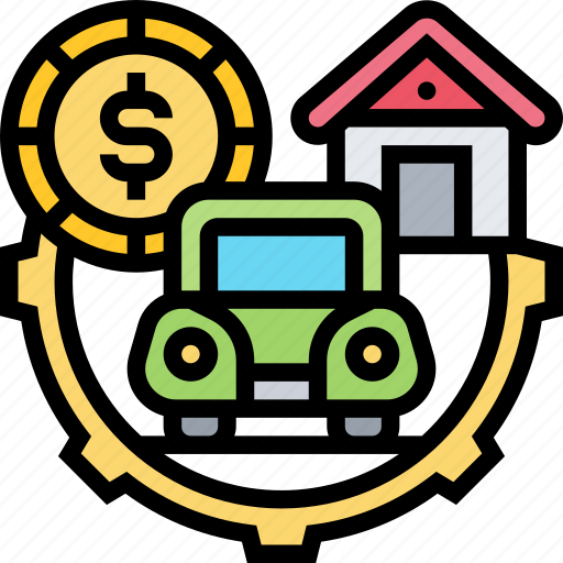 Property, loan, belonging, wealth, assets icon - Download on Iconfinder