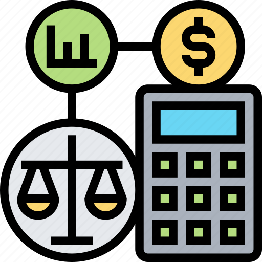 Sheet, balance, calculator, monetary, evaluation icon - Download on Iconfinder