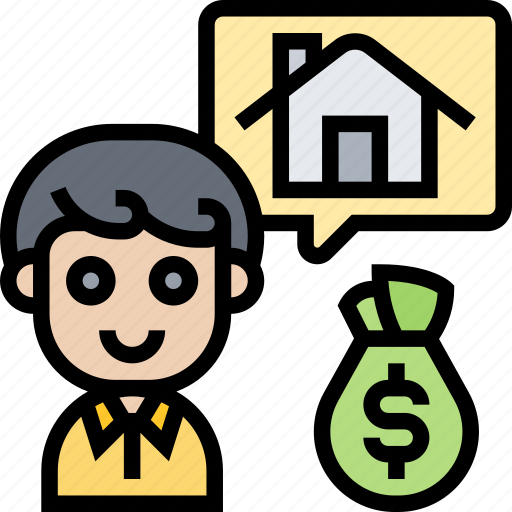 House, brokerage, buyer, mortgages, loans icon - Download on Iconfinder
