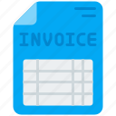 invoice, accounting, bill, spreadsheet, payment, report, finance