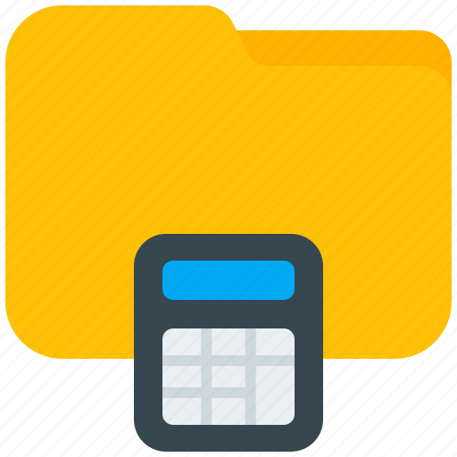 Organize, accounting, file, folder, calculator, finance, financial icon - Download on Iconfinder
