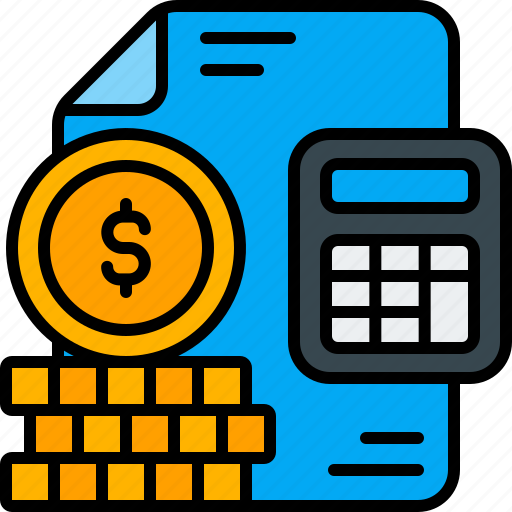 Finance, accounting, calculator, money, spreadsheet, document, financial icon - Download on Iconfinder