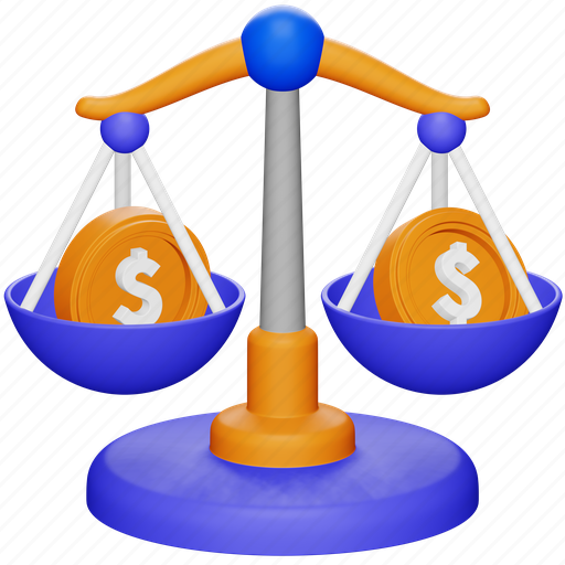 Court, accounting, balance, law, scale, justice, money 3D illustration - Download on Iconfinder