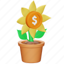 investment, plant, accounting, flower, money, growth, business 