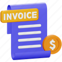 invoice, accounting, bill, document, finance, money, payment, receipt 