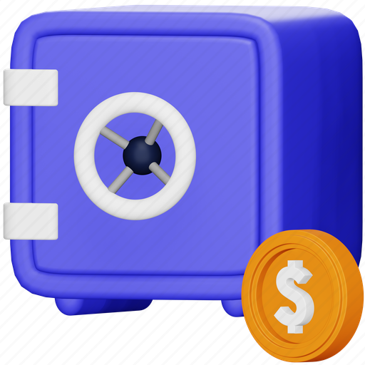 Safe, box, accounting, money, security, finance, locker 3D illustration - Download on Iconfinder