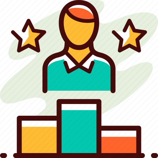 Achievement, analytics, business, graph, human, success, winner icon - Download on Iconfinder