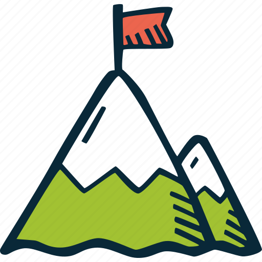 Achievement, direction, goal, mountain, success icon - Download on Iconfinder