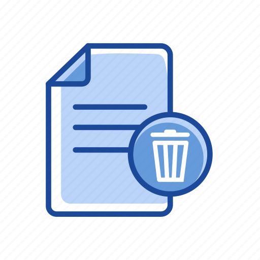 Delete document, document, remove, trash icon - Download on Iconfinder