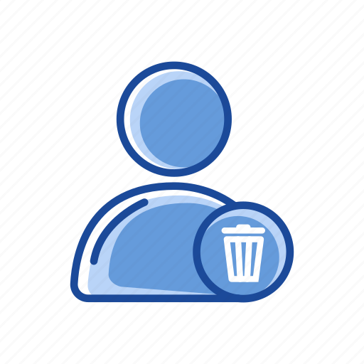 Delete, profile, remove user, trash can icon - Download on Iconfinder