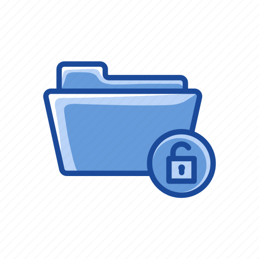Files, folder, padlock, unlock folder icon - Download on Iconfinder