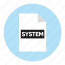 document, file, paper, system