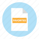 document, favorites, file, paper