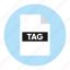 document, file, paper, tag 
