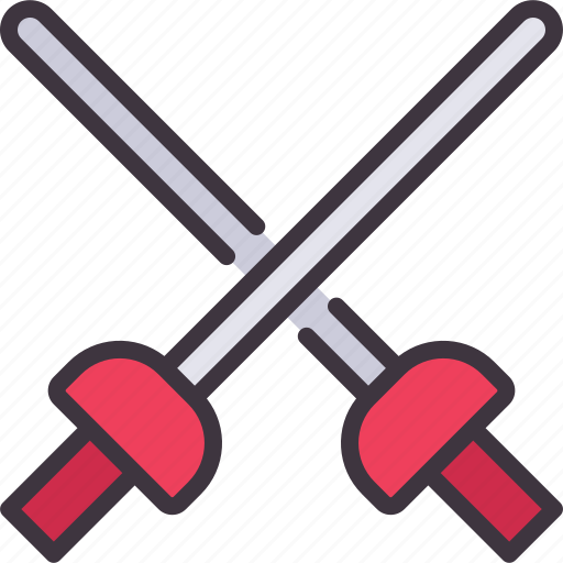 Fencing, sword, weapons, saber, sport icon - Download on Iconfinder