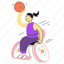 disabled, activism, disability, wheelchair, basketball, sport, paralympic, game, girl
