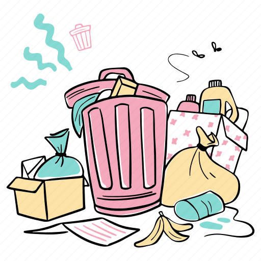 Garbage, trash illustration - Download on Iconfinder