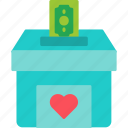 donation, box, charity, support, icon, 1