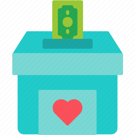 Donation, box, charity, support, icon, 1 icon - Download on Iconfinder