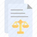legal, document, law, paper, icon