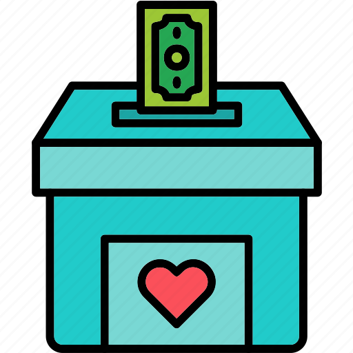 Donation, box, charity, support, icon, 1 icon - Download on Iconfinder