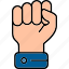 fist, body, fight, hand, power, punch, strength, icon 